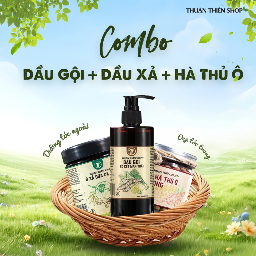 Combo Dầu gội bồ kết mần trầu/Ủ xả dừa cà phê/ Viên Hà Thủ Ô mật ong
