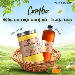 Combo Mật ong hoa cà phê 1 lít + Tinh bột nghệ 500g